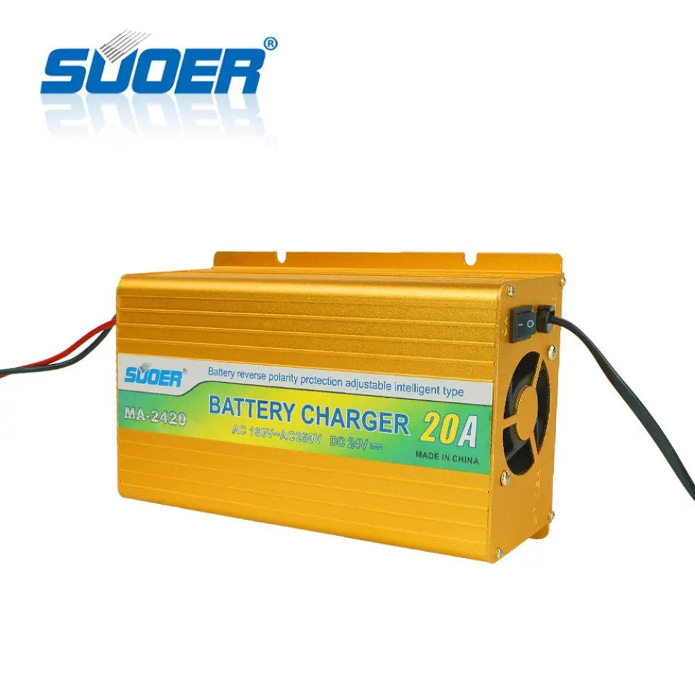 Suoer 24V 20A Lithium Battery Charger