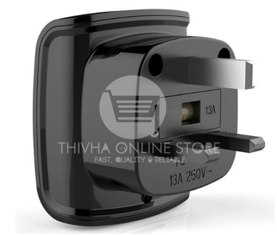 South Africa Female to British / UK Male (Type G to Type M) Travel Adapter