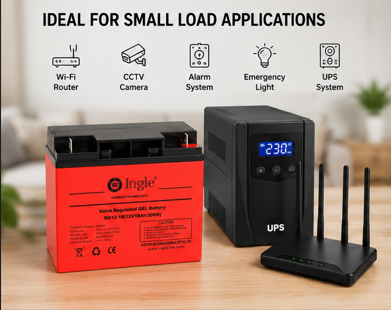 12V 18Ah Gel Battery - Ingle