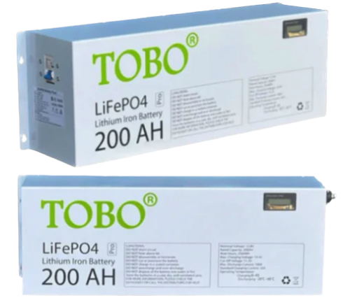 2.56kWh 200AH 12V TOBO Lithium Battery LIFEP04