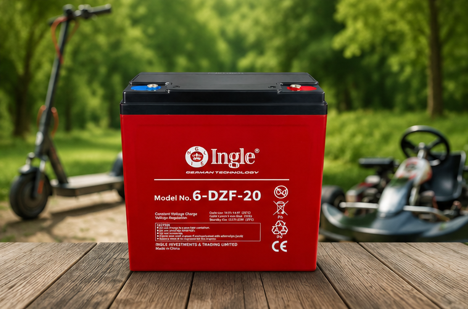 Ingle 6-DZF-20 12V VRLA Battery – Electric Scooter & Go Kart Battery
