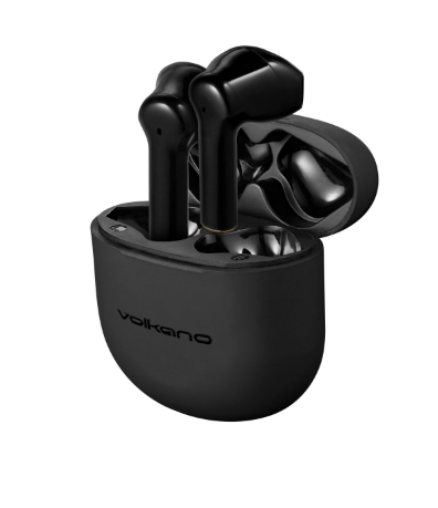 True Wireless Aries 2.0 Series Earbuds with charging case - Volkano (Black)