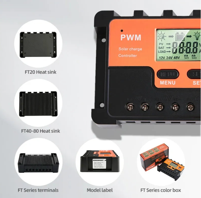 10A PWM Solar Charge Controller - AOITS (Double Panel Input)