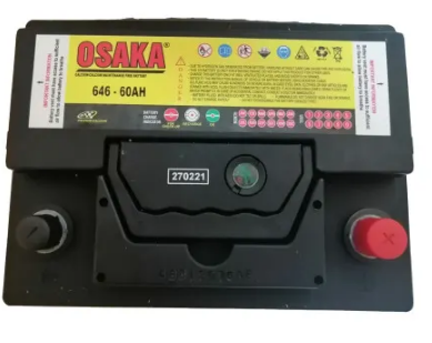 646 12V60AH Osaka Car Battery