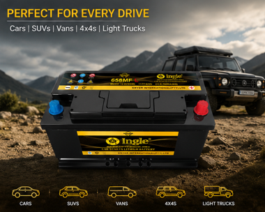 Ingle 658MFL 12v 92ah Lithium Car Battery
