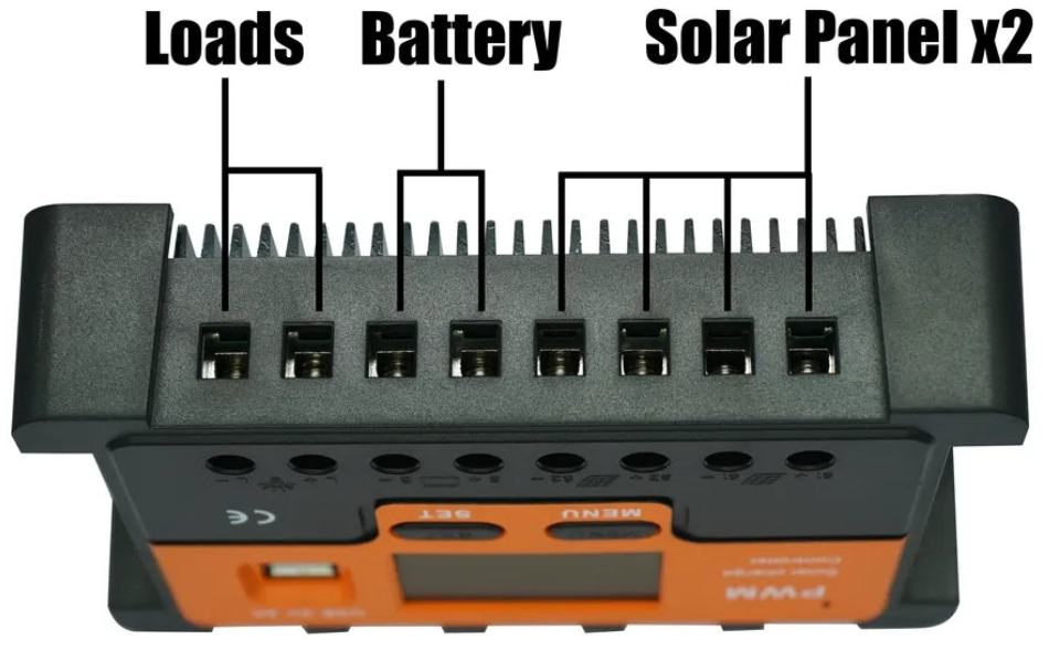 10A PWM Solar Charge Controller - AOITS (Double Panel Input)