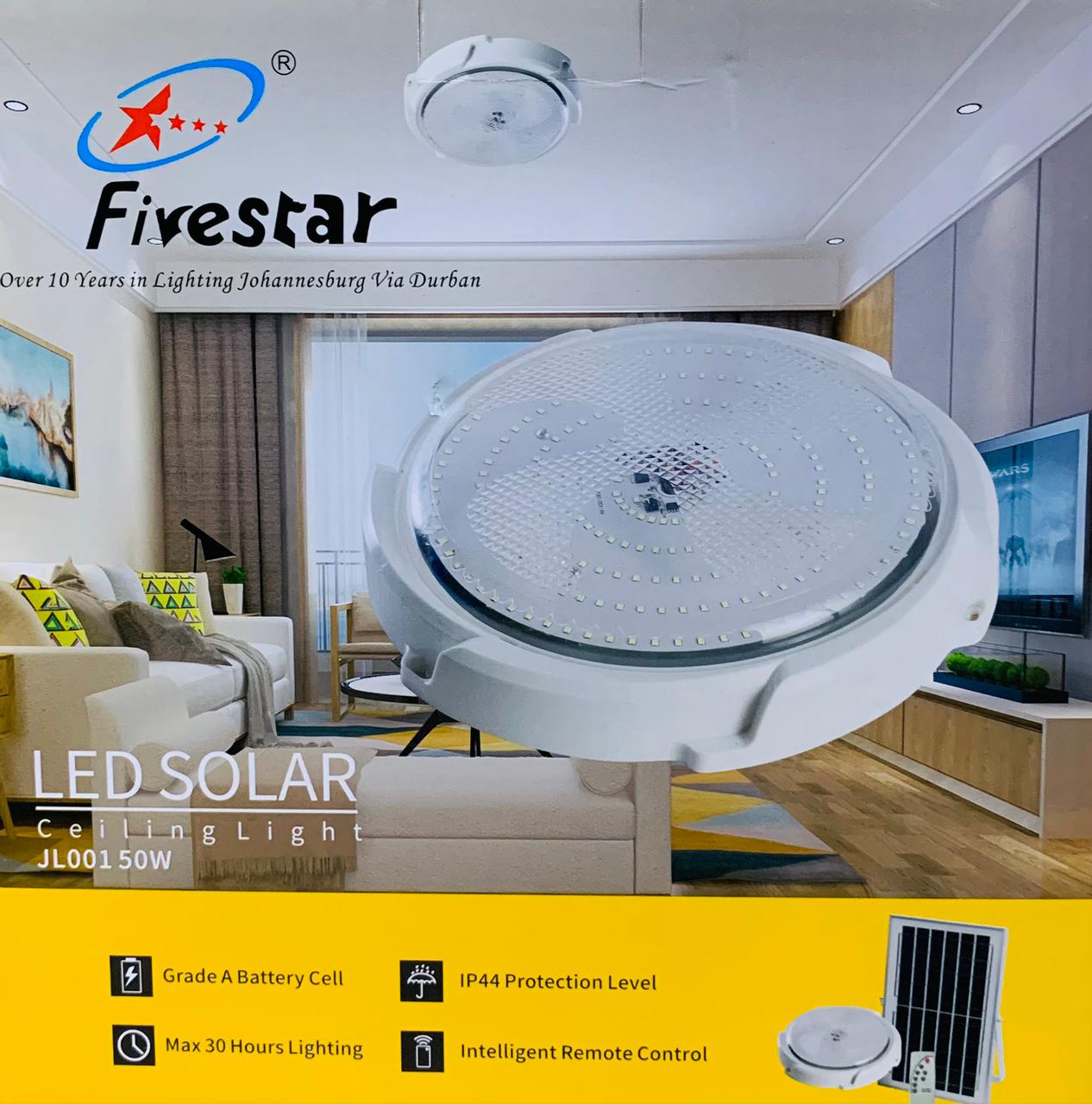 Fivestar Solar Ceiling Light 50-Watt
