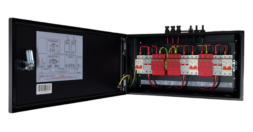 Metal Combiner Box For Solar Installation 3 In 3 Out