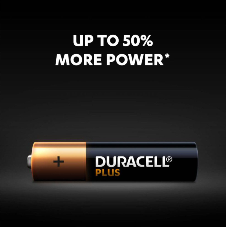 Duracell Plus AAA Alkaline Batteries, 1.5V LR03 MN2400 - 20 Pack