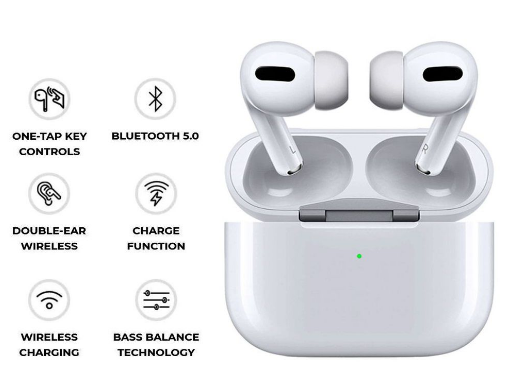 Wireless Earphones Pro - Premium Auto Pairing Wireless in Ear Earphones - Wireless Charging