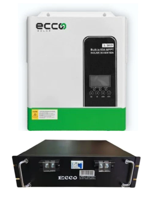 3.5KVA Inverter and Battery 3500 Watt 25.6VV 100AH Lithium Battery - ECCO