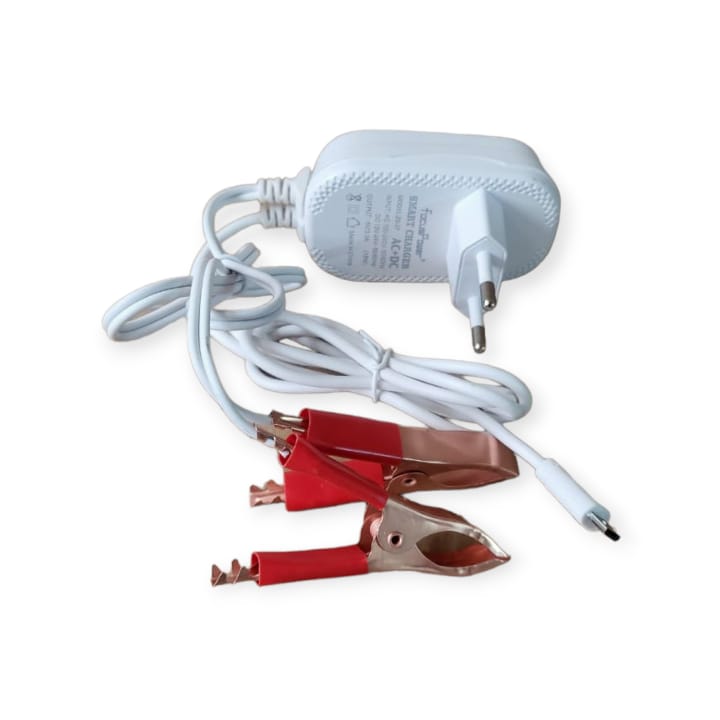 Smart Charger With Battery Leads 3A AC+DC 2 USB + LED Night Light