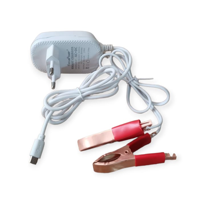 Smart Charger With Battery Leads 3A AC+DC 2 USB + LED Night Light