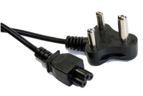 1.8 Meter Laptop Power Supply Power Cable 3-Pin SA Plug to Clover Plug x 10