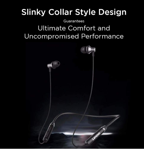 Lenovo HE05 Magnetic Neckband BT5.0 Headset - Noise Cancelling Mic