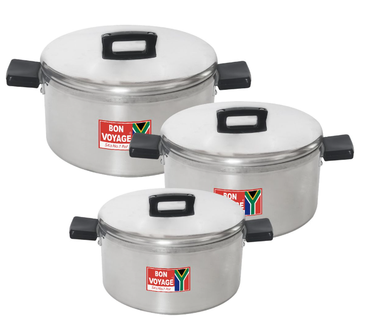 Bon Voyage - 6 Piece Pots Set Cookware Aluminium Stew Pan