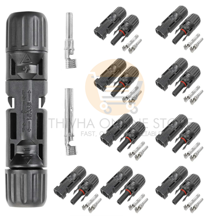 Waterproof Solar Panel Cable Connectors - 10 Pairs