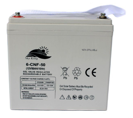 Deep Cycle Gel High Capacity 12V 50Ah Solar Battery - Skyking