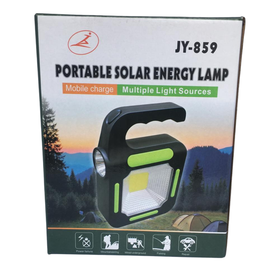 Portable Solar Energy Lamp with Multiple Light Sources