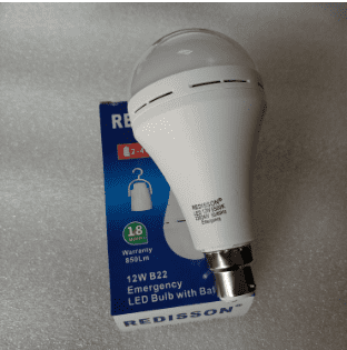 Redisson 12w Emergency LED Bulb Bayonet B22 (5 Pack)