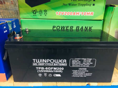 12V 200AH Gel Deep Cycle Battery - TwinPower