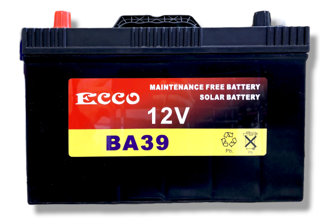 12V Maintainance Free Solar Battery - ECCO BA39