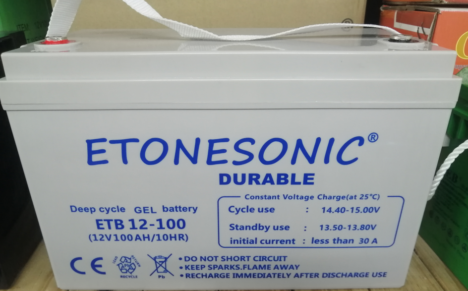 12V 100AH Deep Cycle VRLA Battery - Etonesonic Durable (FULL)