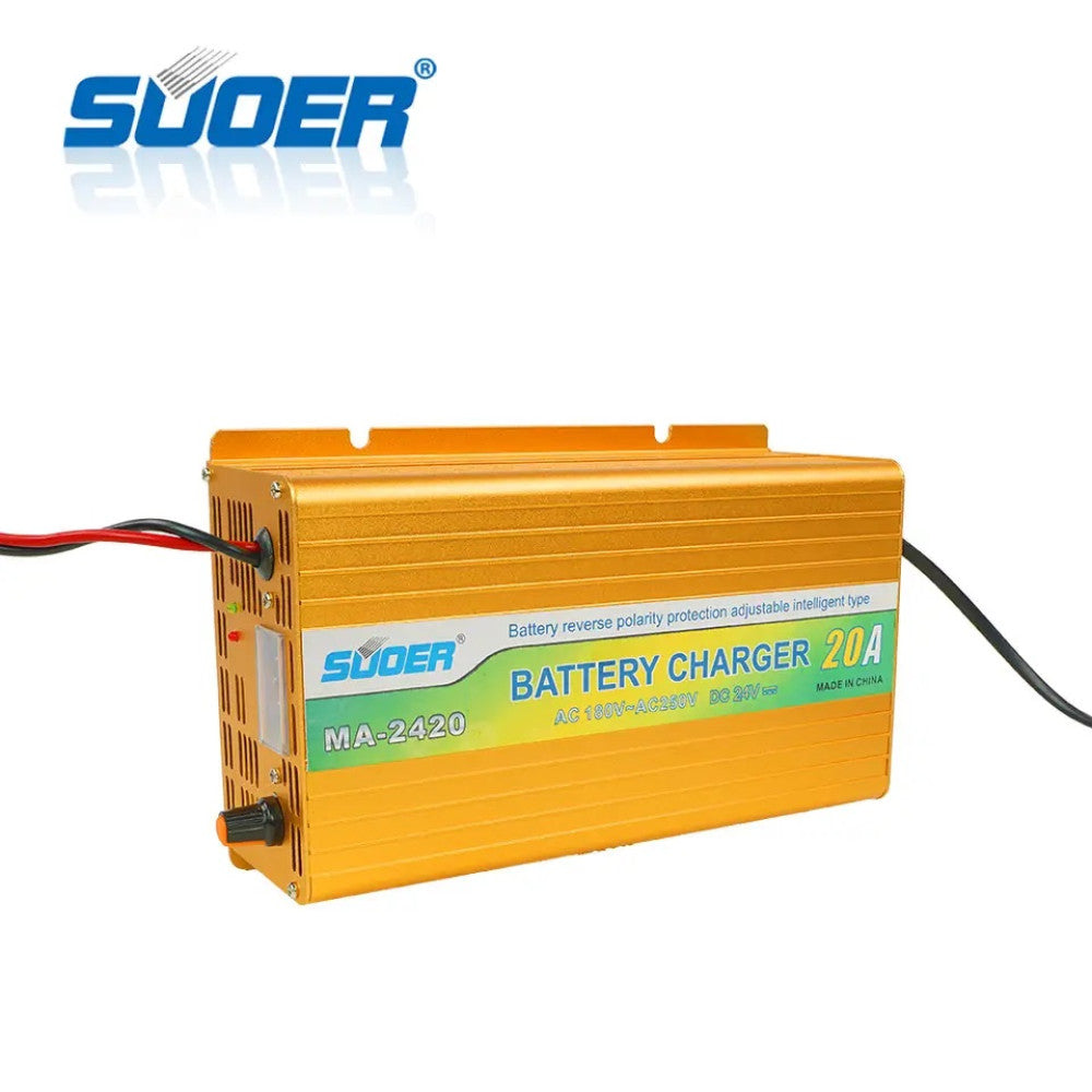 Suoer 24V 20A Lithium Battery Charger
