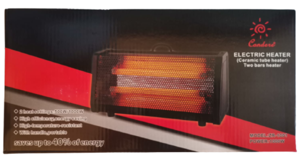 Condere Electric Ceramic 2 Bar Heater Model ZR-1001