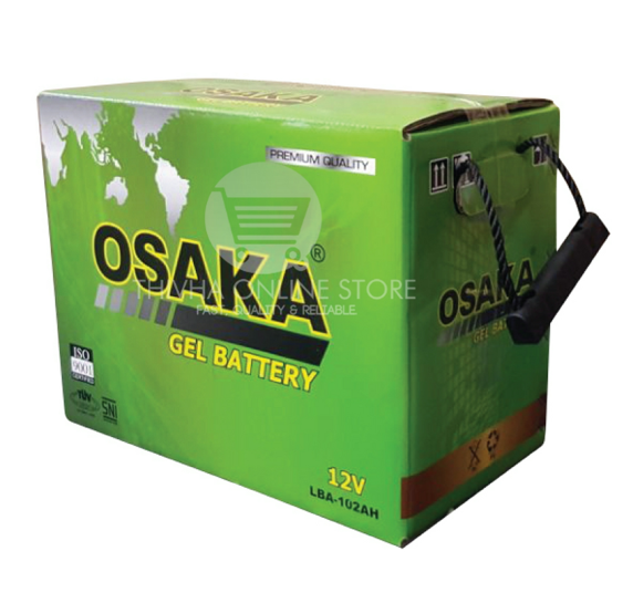 OSAKA Deep Cycle Gel Battery 102AH 12V (100% FULL CAPACITY)