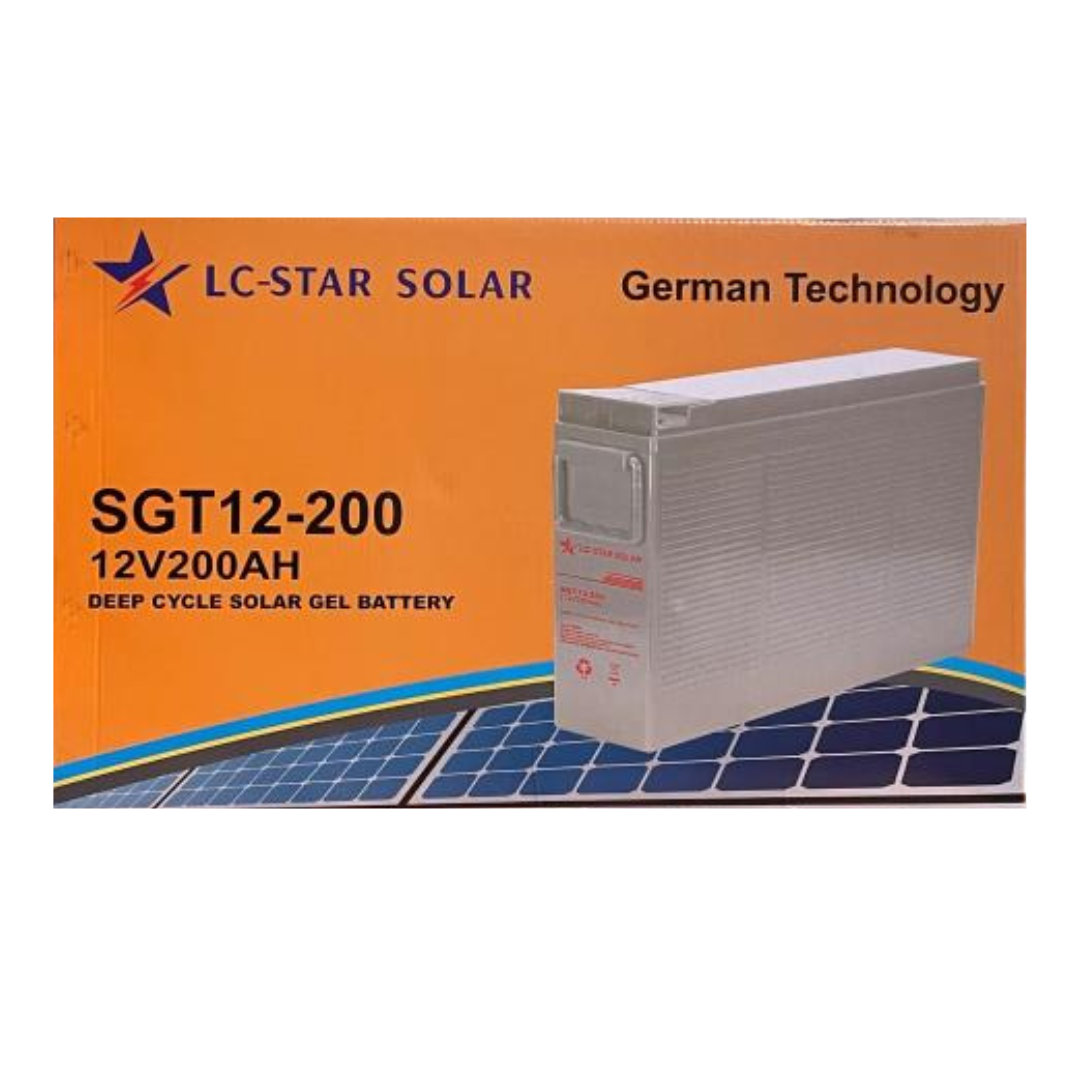 12V 200AH Deep Cycle Gel Battery - LC Star Solar SLIM