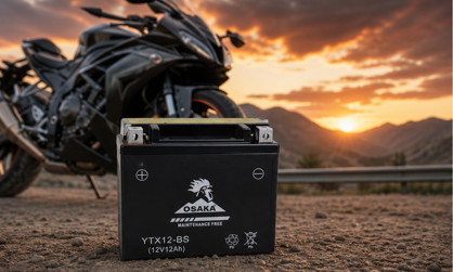 YTX12-BS 12V 12AH Osaka Motorcycle Battery
