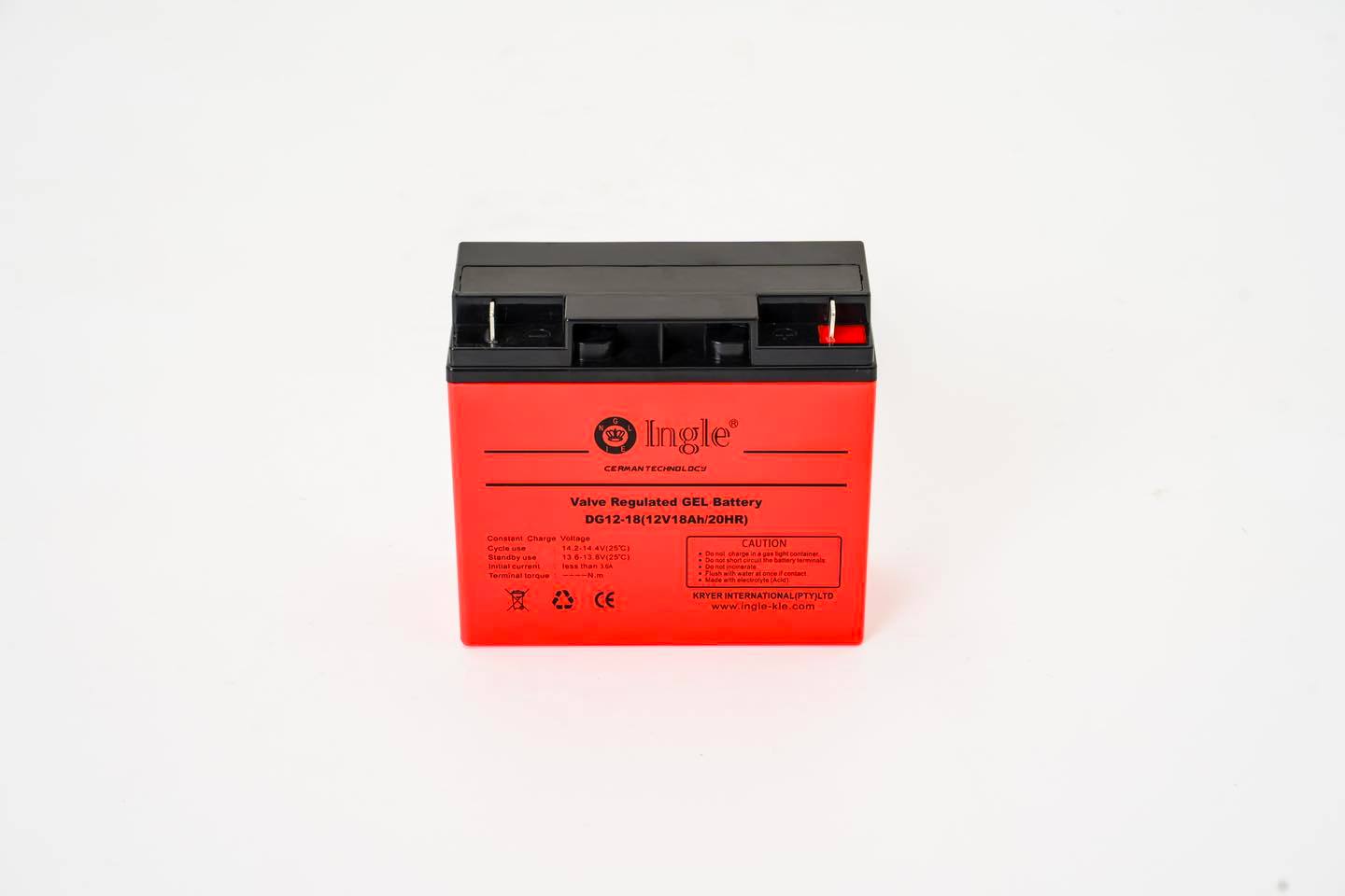 12V 18Ah Gel Battery - Ingle