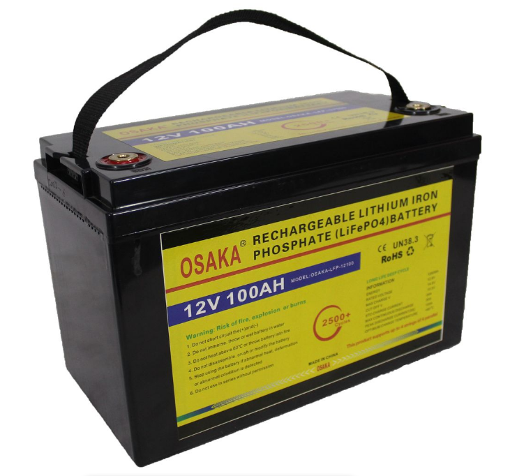 12V 100AH Osaka Rechargeable Lithium Battery (LFP-12100)
