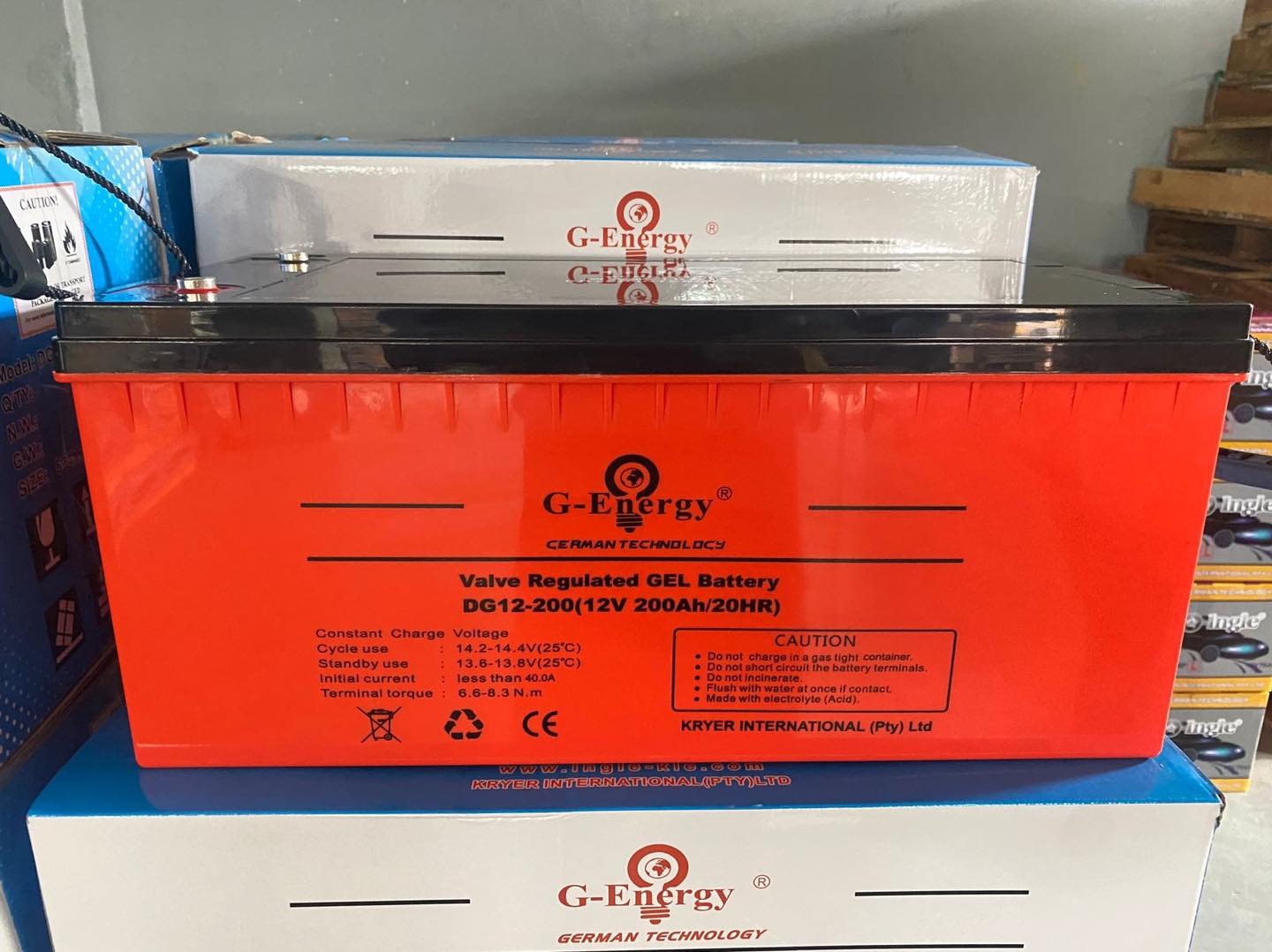 12V 200AH Deep Cycle Gel Battery - G-Energy