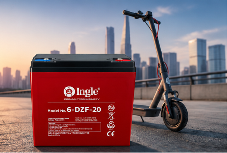 Ingle 6-DZF-20 12V VRLA Battery – Electric Scooter & Go Kart Battery