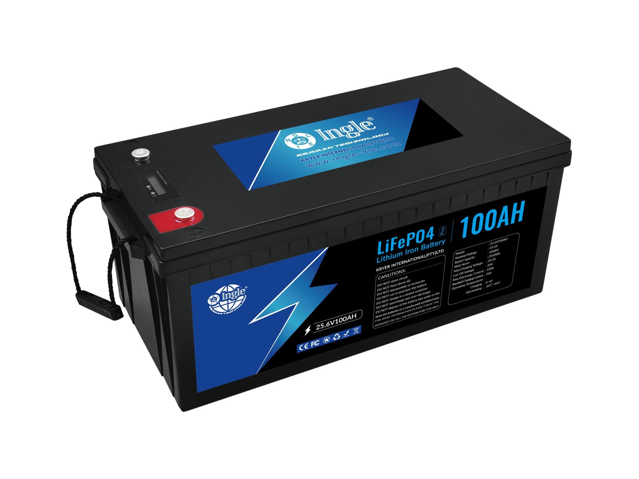 Ingle 25.6v 100ah 2560wh lithium battery