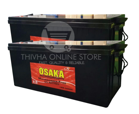 4 x OSAKA Deep Cycle Gel Battery 200AH 12V (100% FULL CAPACITY) - (4PCS-48V)
