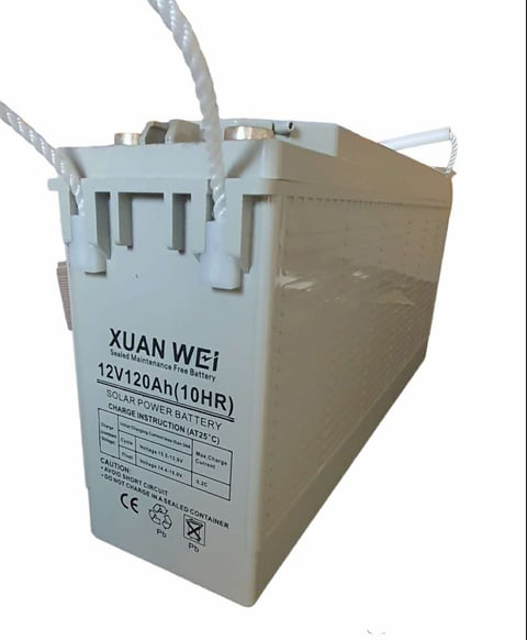 12V 120AH Durable Solar Gel Battery Slimline - Xuan Wei
