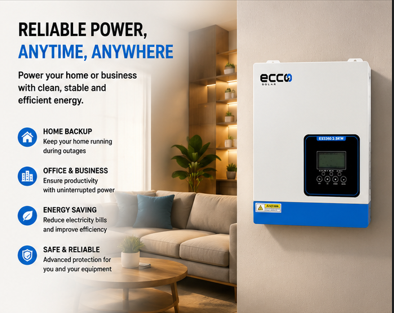 ECCO 3.5KVA / 3500W 100A MPPT Hybrid Inverter 24V