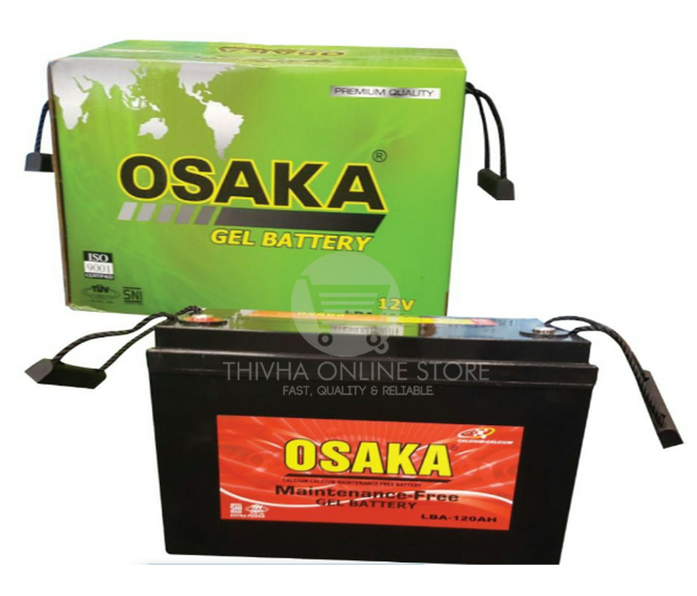 4 x OSAKA Deep Cycle Gel Battery 120AH 12V (100% FULL CAPACITY) - (4PCS-48V)