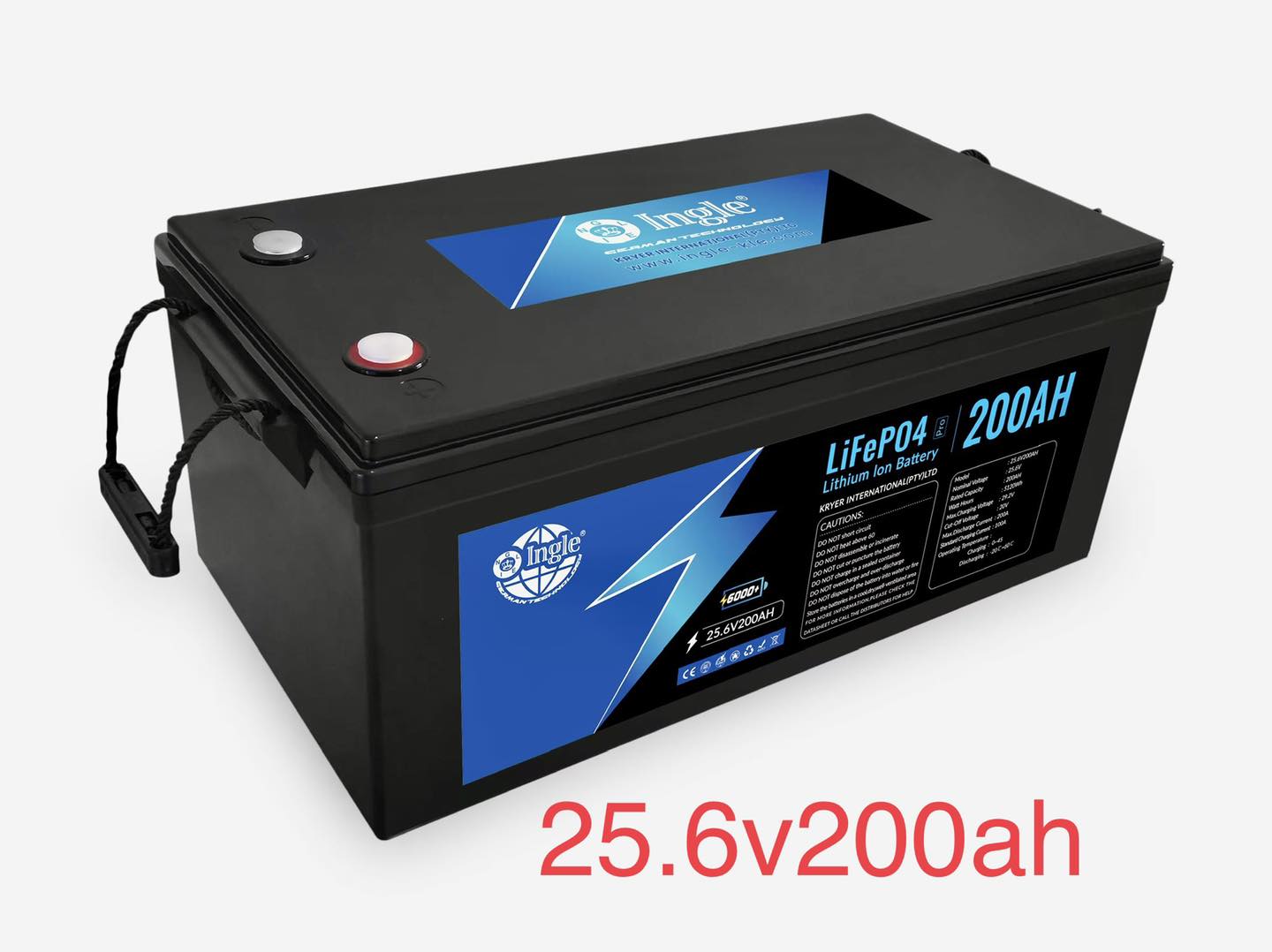 Ingle 25.6V 200AH 5.12KWH Lithium Battery