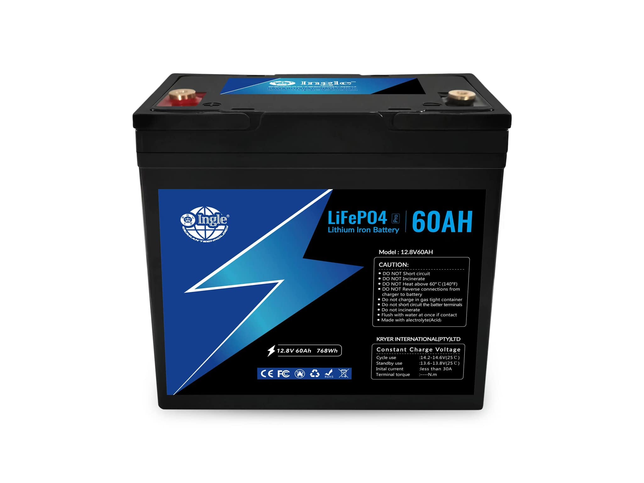 12.8v 60ah Lithium Battery - Ingle