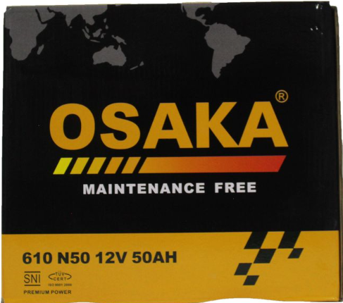 610 N50 12V50AH Osaka Car Battery