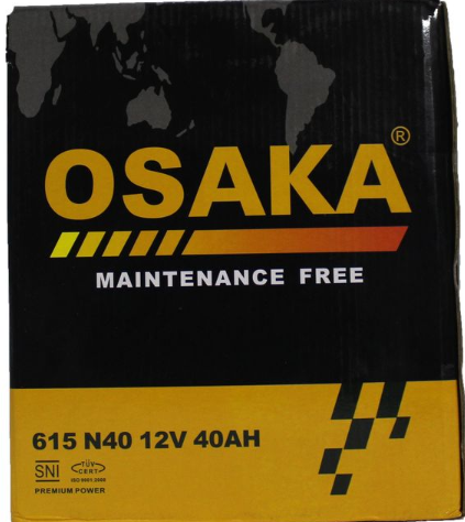 615 N40 12V40AH Osaka Car Battery