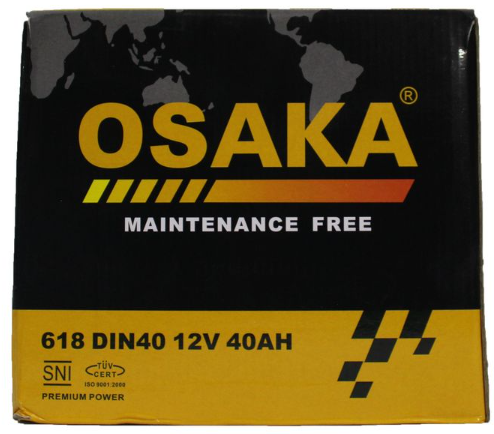 618 DIN40 12V40AH Osaka Car Battery