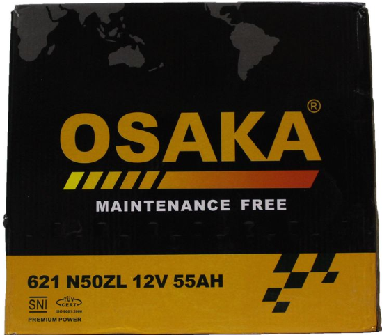 621 N50ZL 12V55AH Osaka Car Battery