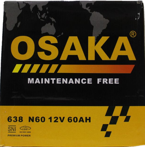 638/639 N60 12V60AH Osaka Car Battery