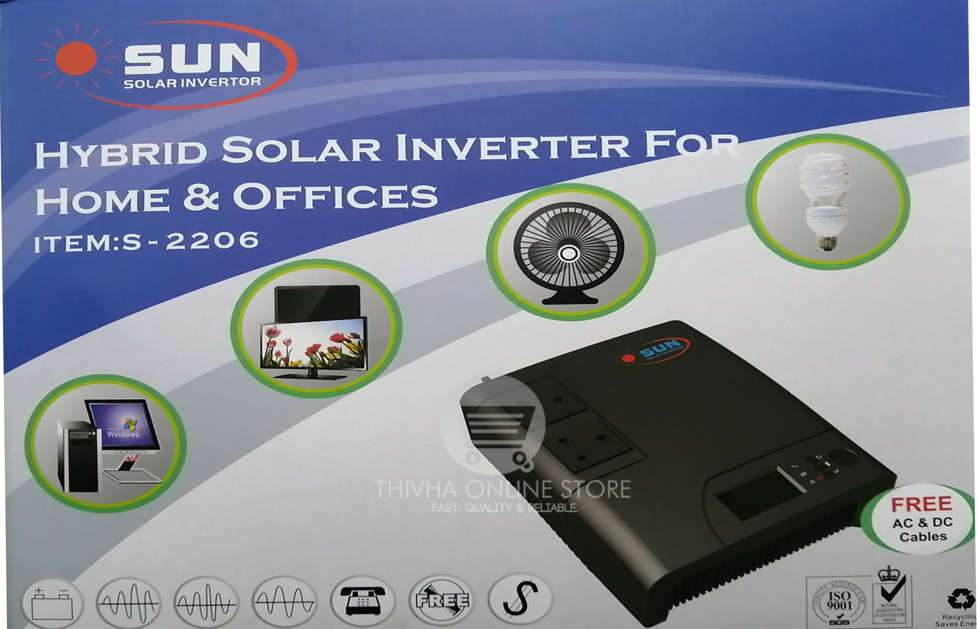 24V 1440W/2400VA Solar Inverter With Charger Plus PV Input - SUN