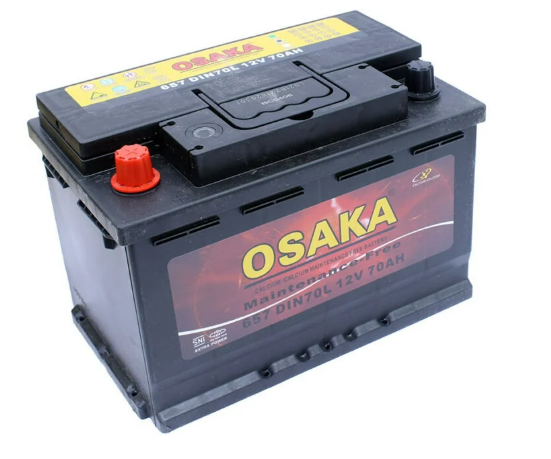 657 DIN70L 12V70AH Osaka Car Battery